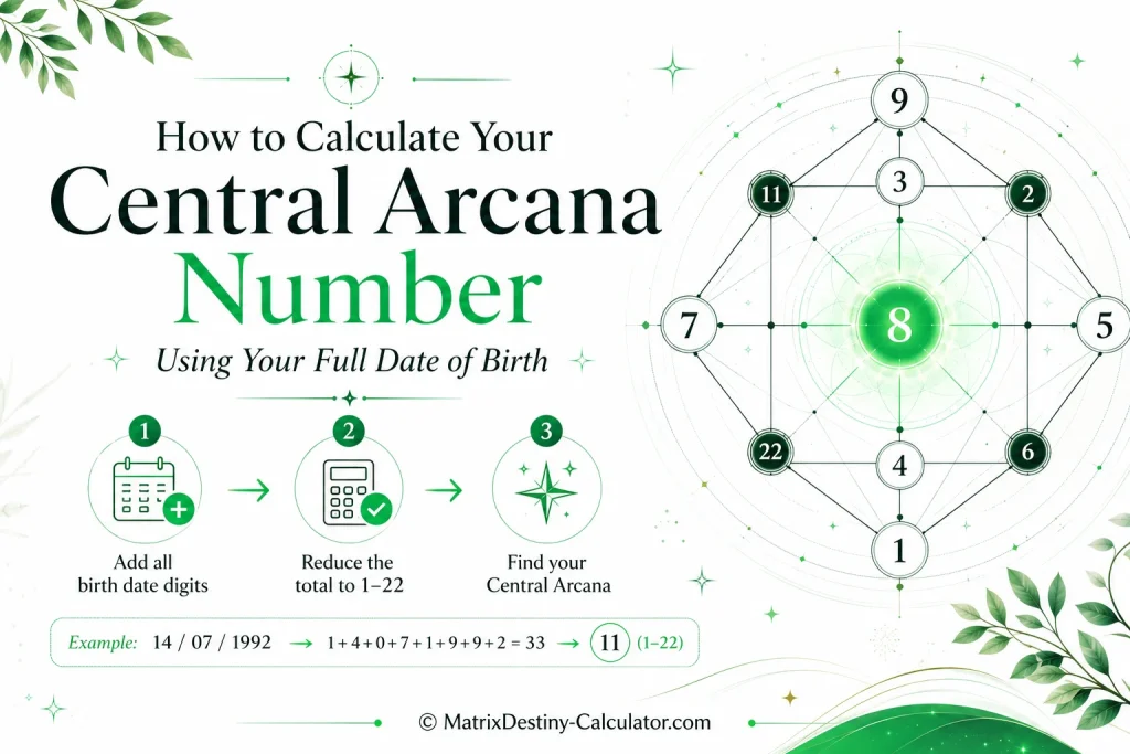 How to Calculate Your Central Arcana Number
